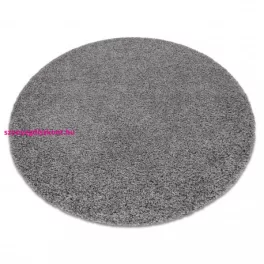 TOP! Kab. Szőnyeg SOFFI kör shaggy 2cm szürke kör 120 cm