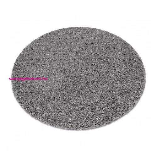 TOP! Kab. Szőnyeg SOFFI kör shaggy 2cm szürke kör 120 cm