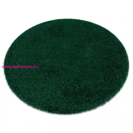   TOP! Kab. Szőnyeg SOFFI kör shaggy 2cm üveg zöld kör 80 cm