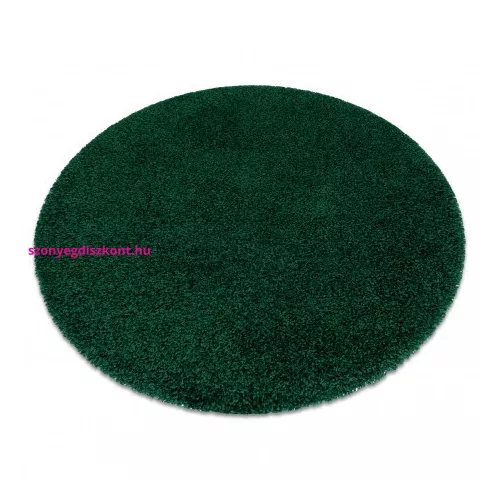 TOP! Kab. Szőnyeg SOFFI kör shaggy 2cm üveg zöld kör 80 cm