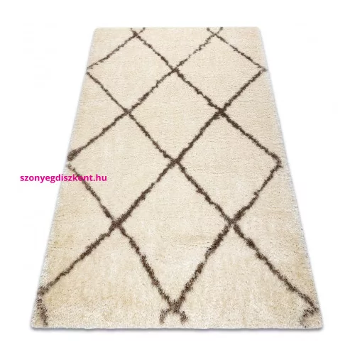TOP! Kab. Szőnyeg FLUFFY 2373 shaggy - krém / bézs 80x150 cm