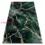 TOP! Kab. EMERALD szőnyeg 1018 glamour, elegáns márvány üveg zöld / arany 240x330 cm