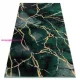 TOP! Kab. EMERALD szőnyeg 1018 glamour, elegáns márvány üveg zöld / arany 240x330 cm