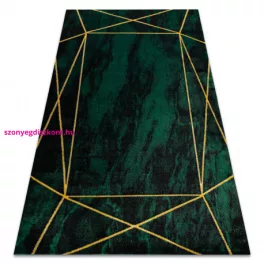   TOP! Kab. EMERALD szőnyeg 1022 glamour, elegáns geometriai, márvány üveg zöld / arany 200x290 cm
