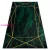 TOP! Kab. EMERALD szőnyeg 1022 glamour, elegáns geometriai, márvány üveg zöld / arany 200x290 cm