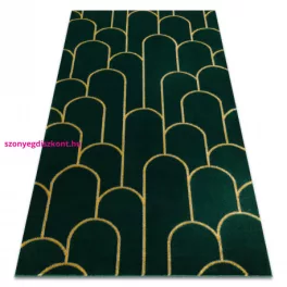   TOP! Kab. EMERALD szőnyeg 1021 glamour, elegáns art deco, üveg zöld / arany 80x150 cm