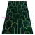 TOP! Kab. EMERALD szőnyeg 1021 glamour, elegáns art deco, üveg zöld / arany 80x150 cm
