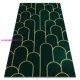 TOP! Kab. EMERALD szőnyeg 1021 glamour, elegáns art deco, üveg zöld / arany 80x150 cm