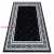 TOP! Kab. Modern GLOSS szőnyeg 2813 87 elegáns, görög fekete / szürke 80x150 cm