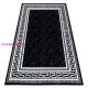 TOP! Kab. Modern GLOSS szőnyeg 2813 87 elegáns, görög fekete / szürke 80x150 cm