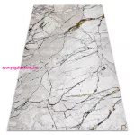 TOP! Kab. Modern GLOSS szőnyeg 529A 53 Márvány , kő, elegáns, glamour elefántcsont / bézs 200x290 cm
