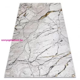   TOP! Kab. Modern GLOSS szőnyeg 529A 53 Márvány , kő, elegáns, glamour elefántcsont / bézs 200x290 cm
