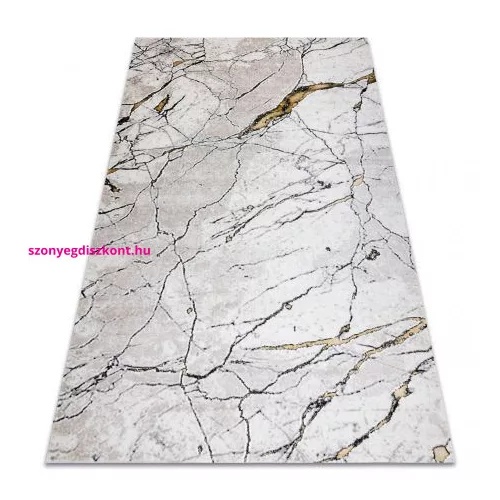 TOP! Kab. Modern GLOSS szőnyeg 529A 53 Márvány , kő, elegáns, glamour elefántcsont / bézs 200x290 cm