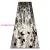 TOP! Kab. Modern GLOSS szőnyeg, futószőnyeg 409A 82 Kocka elegáns, glamour, art deco fekete / szürke / arany 60x300 cm