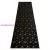 TOP! Kab. Modern GLOSS szőnyeg, futószőnyeg 409C 86 Kocka elegáns, glamour, art deco fekete / arany 60x300 cm