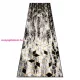 TOP! Kab. Modern GLOSS szőnyeg, futószőnyeg 409A 82 Kocka elegáns, glamour, art deco fekete / szürke / arany 60x200 cm