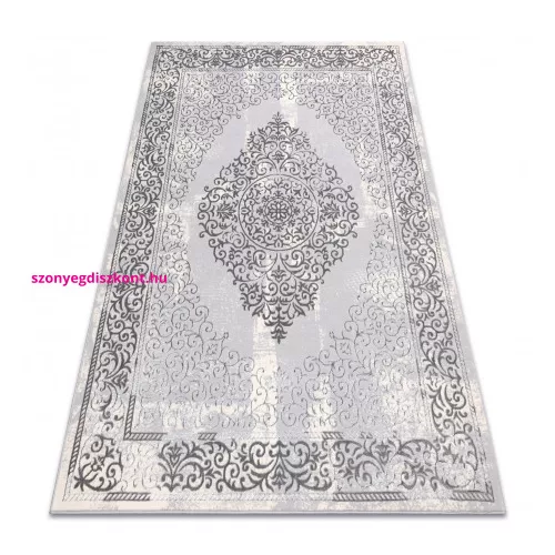 TOP! Kab. CORE szőnyeg W7161 Rozetta Vintage - Structural, két szintű, szürke 80x150 cm
