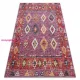 TOP! Kab. Modern szőnyeg MUNDO D7701 gyémánt boho szabadtéri rózsaszín / bézs  140x190 cm