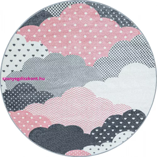 TOP! Ay. Bambi 820 pink 160 x 160 -kör szőnyeg