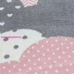 TOP! Ay. Bambi 820 pink 160 x 160 -kör szőnyeg