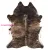 TOP! Kab. Szőnyeg mesterséges bőr G4740-1 barna bőr 180x220 cm