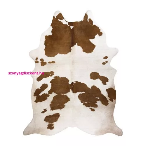 TOP! Kab. Szőnyeg mesterséges bőr G5069-2 fehér barna bőr 180x220 cm