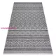TOP! Kab. Fonott sizal szőnyeg SION Cikcakk, gyémánt Boho 22168 lapos szövött fekete / ecru 140x190 cm