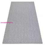 TOP! Kab. Fonott Sizal CASA Eco szőnyeg boho  gyémánt 22084 antracit / sárga, újrahasznosított szőnyeg 75x150 cm