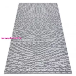   TOP! Kab. Fonott Sizal CASA Eco szőnyeg boho  gyémánt 22084 antracit / sárga, újrahasznosított szőnyeg 75x150 cm