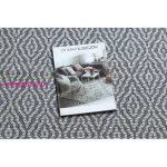 TOP! Kab. Fonott Sizal CASA Eco szőnyeg boho  gyémánt 22084 antracit / sárga, újrahasznosított szőnyeg 75x150 cm