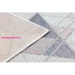 TOP! Kab. Fonott sizal szőnyeg SION futószőnyeg Geometriai, háromszögek 3006 lapos szövött ecru / rózsaszín 60x250 cm