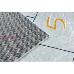 TOP! Kab. BAMBINO 43092 mosható szőnyeg Állatok, komló gyerekeknek csúszásgátló - rózsaszín / sárga 160x220 cm