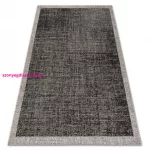 TOP! Kab. Fonott sizal floorlux szőnyeg 20401 fekete / ezüst  240x330 cm