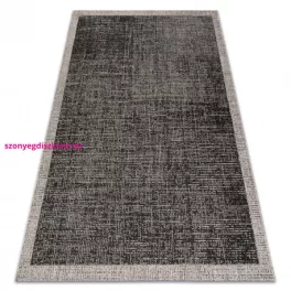   TOP! Kab. Fonott sizal floorlux szőnyeg 20401 fekete / ezüst  240x330 cm
