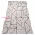TOP! Kab. Fonott sizal floorlux szőnyeg 20605 ezüst / fekete / bézs HÁROMSZÖGEK, GEOMETRIAI  120x170 cm