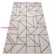 TOP! Kab. Fonott sizal floorlux szőnyeg 20605 ezüst / fekete / bézs HÁROMSZÖGEK, GEOMETRIAI  120x170 cm