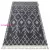 TOP! Kab. Szőnyeg BERBER TANGER B5940 szürke / fehér Rojt shaggy 120x170 cm