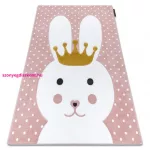 TOP! Kab. PETIT szőnyeg BUNNY NYUSZI rózsaszín 160x220 cm