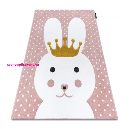 TOP! Kab. PETIT szőnyeg BUNNY NYUSZI rózsaszín 160x220 cm