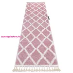 TOP! Kab. Szőnyeg, futószőnyeg BERBER TROIK rózsaszín -70x300 cm