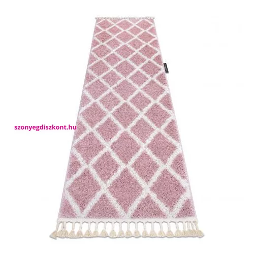 TOP! Kab. Szőnyeg, futószőnyeg BERBER TROIK rózsaszín -70x300 cm
