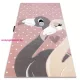 TOP! Kab. PETIT szőnyeg FLAMINGOS Flamingók szív rózsaszín 120x170 cm