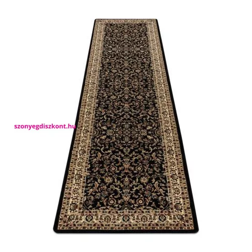TOP! Kab. Royal adr szőnyeg, futószőnyeg 1745 fekete - a folyosóra 60x300 cm