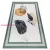 TOP! Kab. ANDRE 1088 mosható szőnyeg Absztrakció csúszásgátló - fehér / zöld 160x220 cm