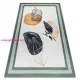 TOP! Kab. ANDRE 1088 mosható szőnyeg Absztrakció csúszásgátló - fehér / zöld 160x220 cm