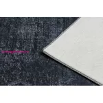 TOP! Kab. ANDRE 1486 mosható szőnyeg vintage csúszásgátló - fekete / fehér 120x170 cm