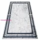 TOP! Kab. ANDRE 1023 mosható szőnyeg Márvány csúszásgátló - fekete / fehér 80x150 cm