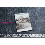 TOP! Kab. ANDRE 1486 mosható szőnyeg vintage csúszásgátló - fekete / fehér 80x150 cm