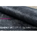 TOP! Kab. ANDRE 1486 mosható szőnyeg vintage csúszásgátló - fekete / fehér 80x150 cm