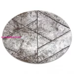 TOP! Kab. Modern COZY szőnyeg 8872 Kör Wall, Geometriai, háromszögek - barna kör 160 cm